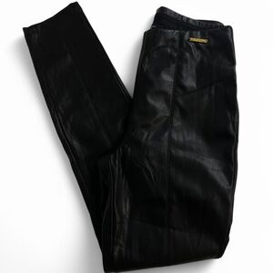 Black Faux Leather Pants